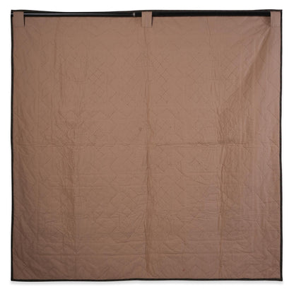 Hand made Throw Quilt, Table Toppers 44"x44" embroidered snowman primitive Hand Quilted Cotton quilt by Home Heart brands (Made in India)