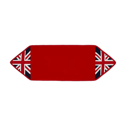Cotton Table runner & Toppers Premium tapestry cotton fabric Red Union jack flag by Home Heart Brands(Made in India)