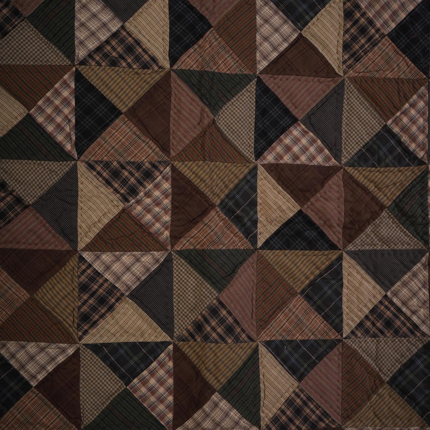 Throw Quilt, Wall hanging ,Table Toppers & baby quilt kaleidoscope country Hand Quilted cotton quilt by Home Heart brands (Made in India)