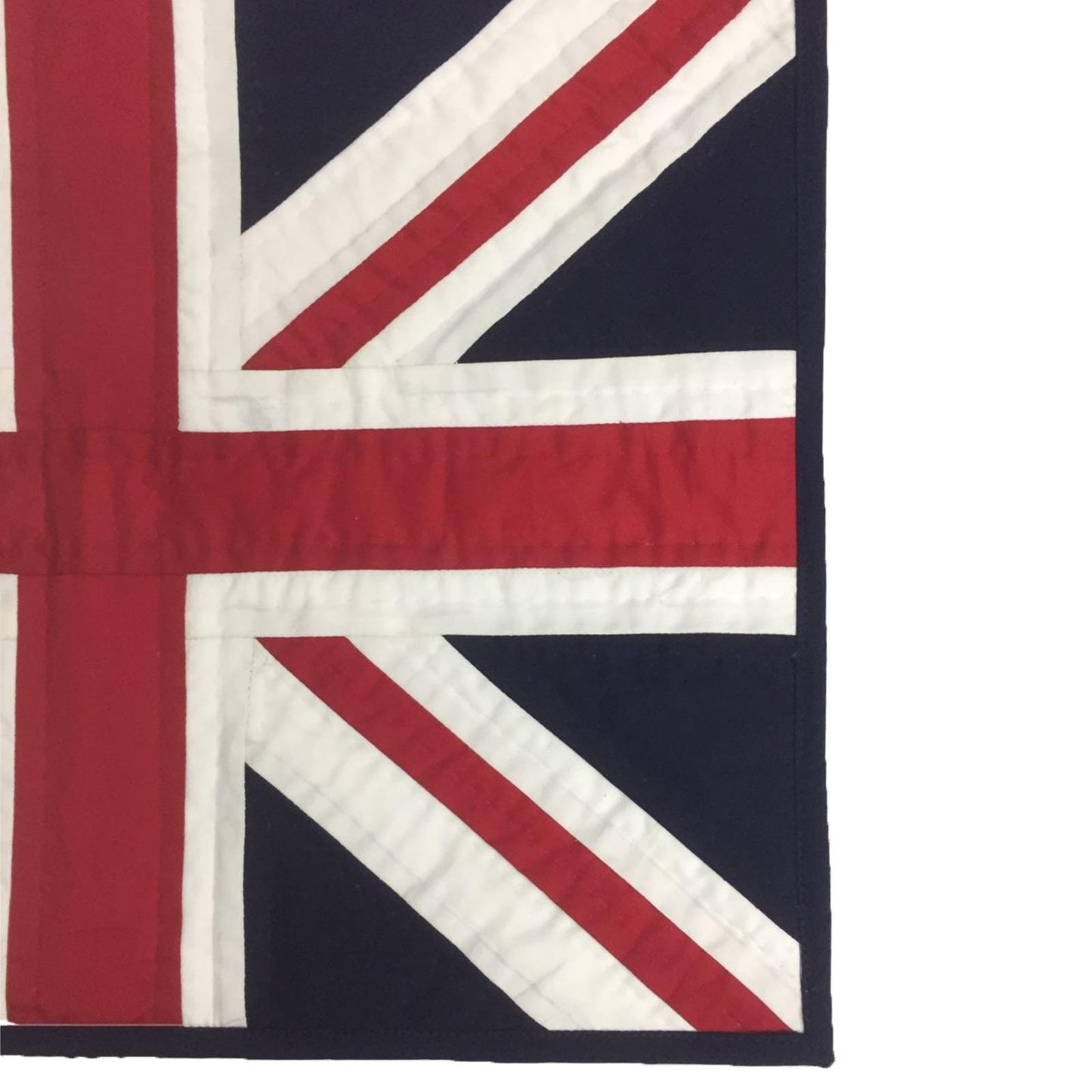 Hand quilted hand made placemats tablemats patchwork Union jack British flag UNION placemat 14"X19" by HOME HEART Brands (Made in India)