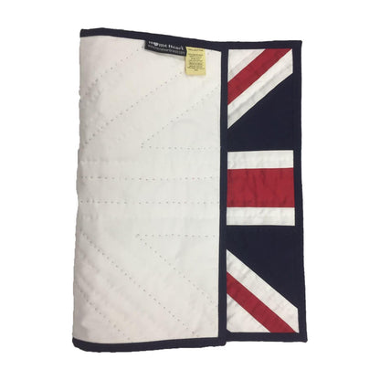 Hand quilted hand made placemats tablemats patchwork Union jack British flag UNION placemat 14"X19" by HOME HEART Brands (Made in India)