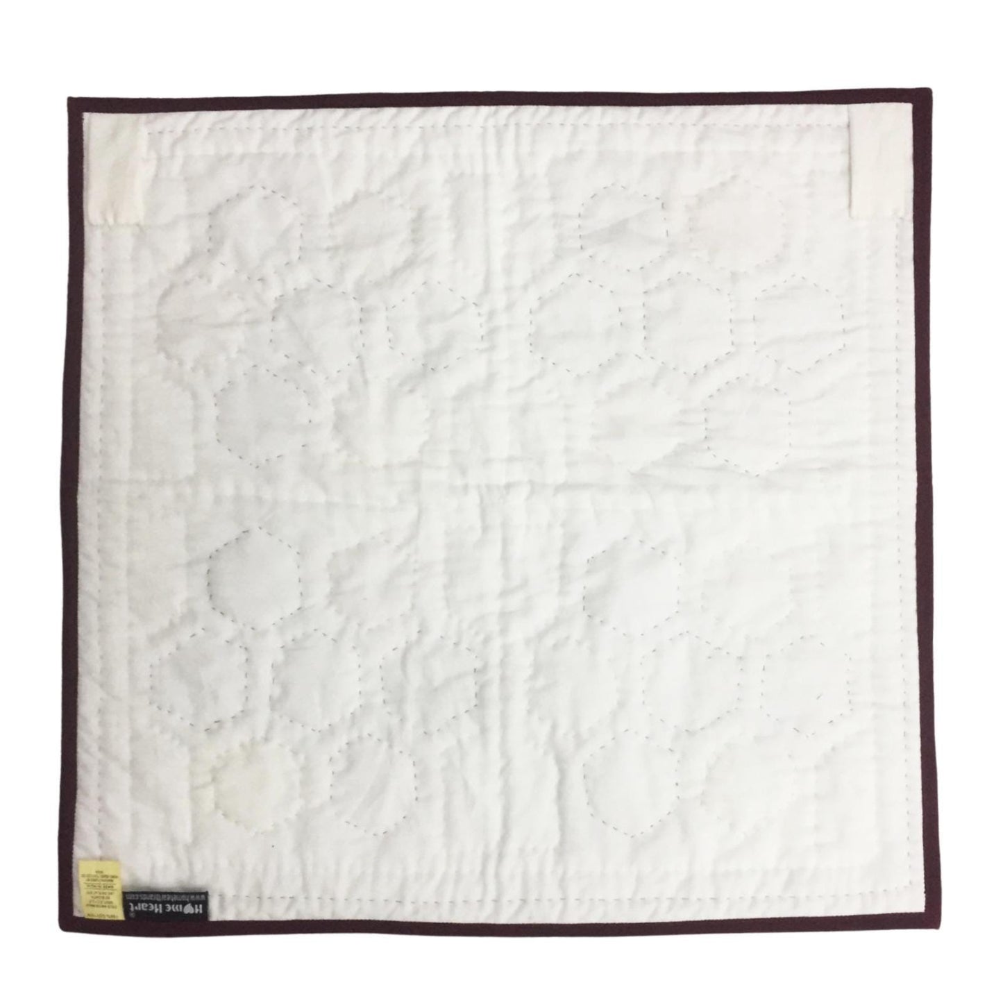 Grandmother's flower garden 19"X19" Hand crafted block quilt, small quilt, Table Topper calico fabric by Home Heart brands (Made in India)