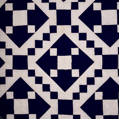 Wall hanging hand made hand quilted quilt, Throws, Table topper, Baby Quilt  Navy blue Diamond square cotton quality by HOME HEART Brands