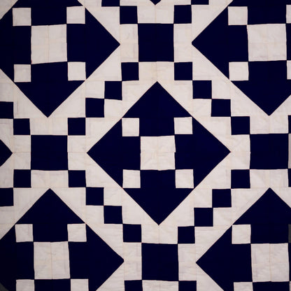 Wall hanging hand made hand quilted quilt, Throws, Table topper, Baby Quilt Navy blue Diamond square cotton quality by HOME HEART Brands