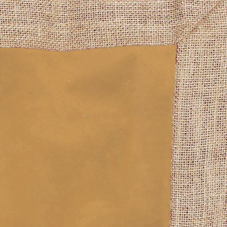 Velvet Table Runner & Toppers Premium beige velvet with ivory lurex jute border double layer by Home Heart Brands(made in INDIA)