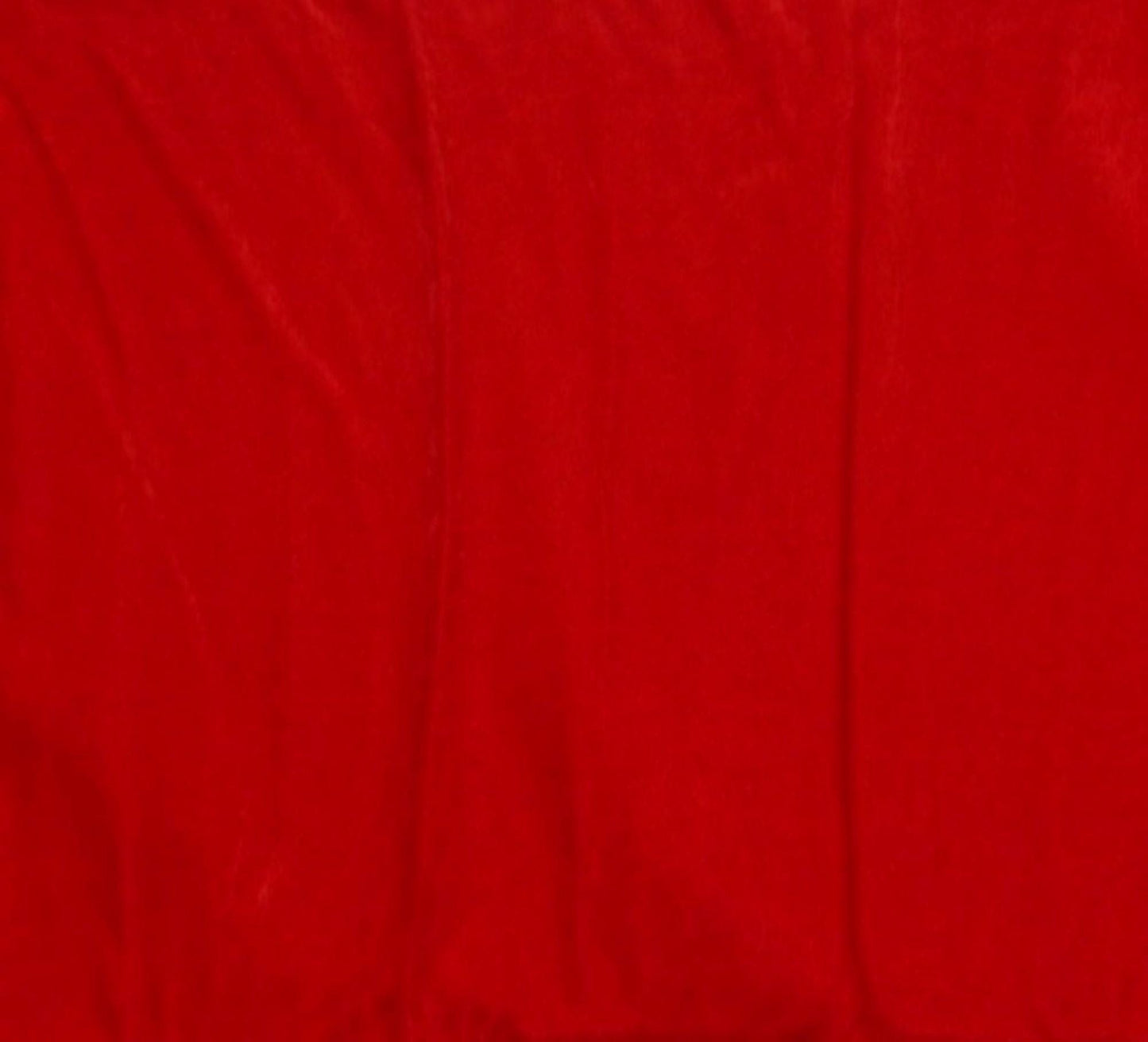 Red color micro velvet soft fabric 42� wide choose your yard meter in cut collection by HOME HEART Brands (Made in India)