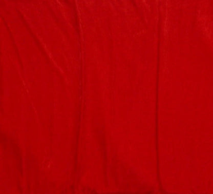 Red color micro velvet soft fabric 42� wide choose your yard meter in cut collection by HOME HEART Brands (Made in India)