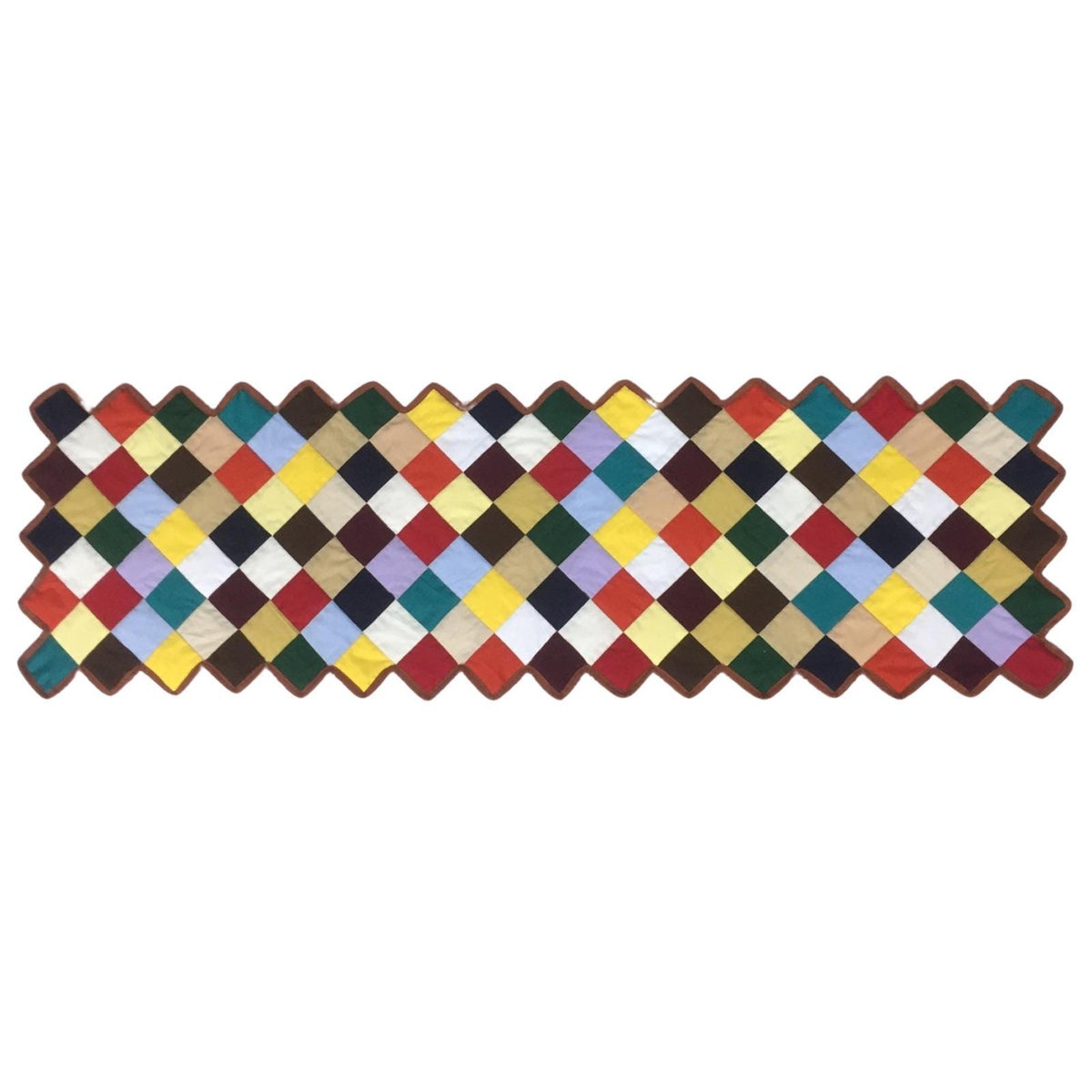Hello spring solid color quilted table runner, throw patchwork Table Topper Calico Country cotton fabric by HOME HEART Brands(made in INDIA)