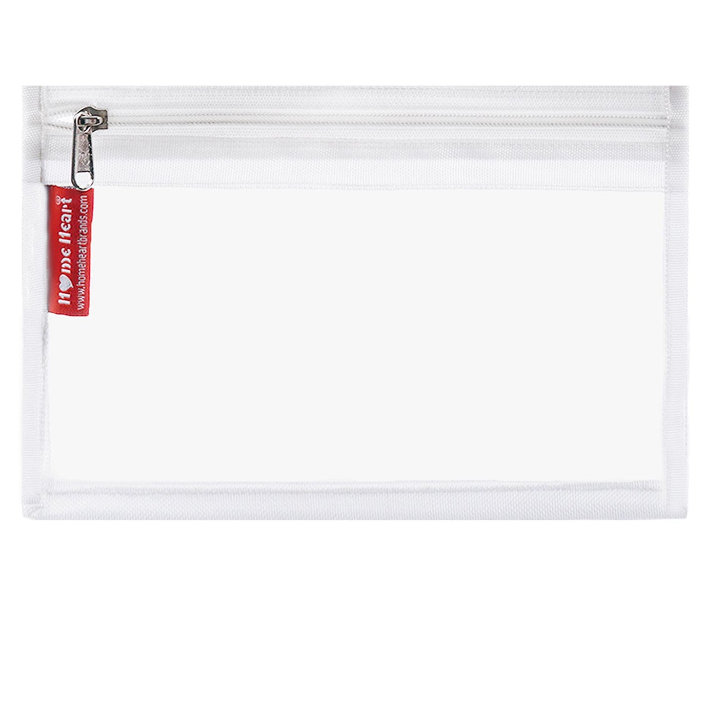 HOME HEART Brands multi-Purpose Water Resistant Clear Pvc Organizer Bag Pouch with #5 YKK Zipper Closure medium Size 7"x12"(Made in India)