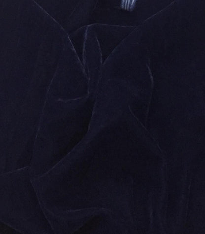 Fabric navy blue color micro velvet soft fabric 42” wide choose your yard meter in cut collection by HOME HEART Brands (Made in India)