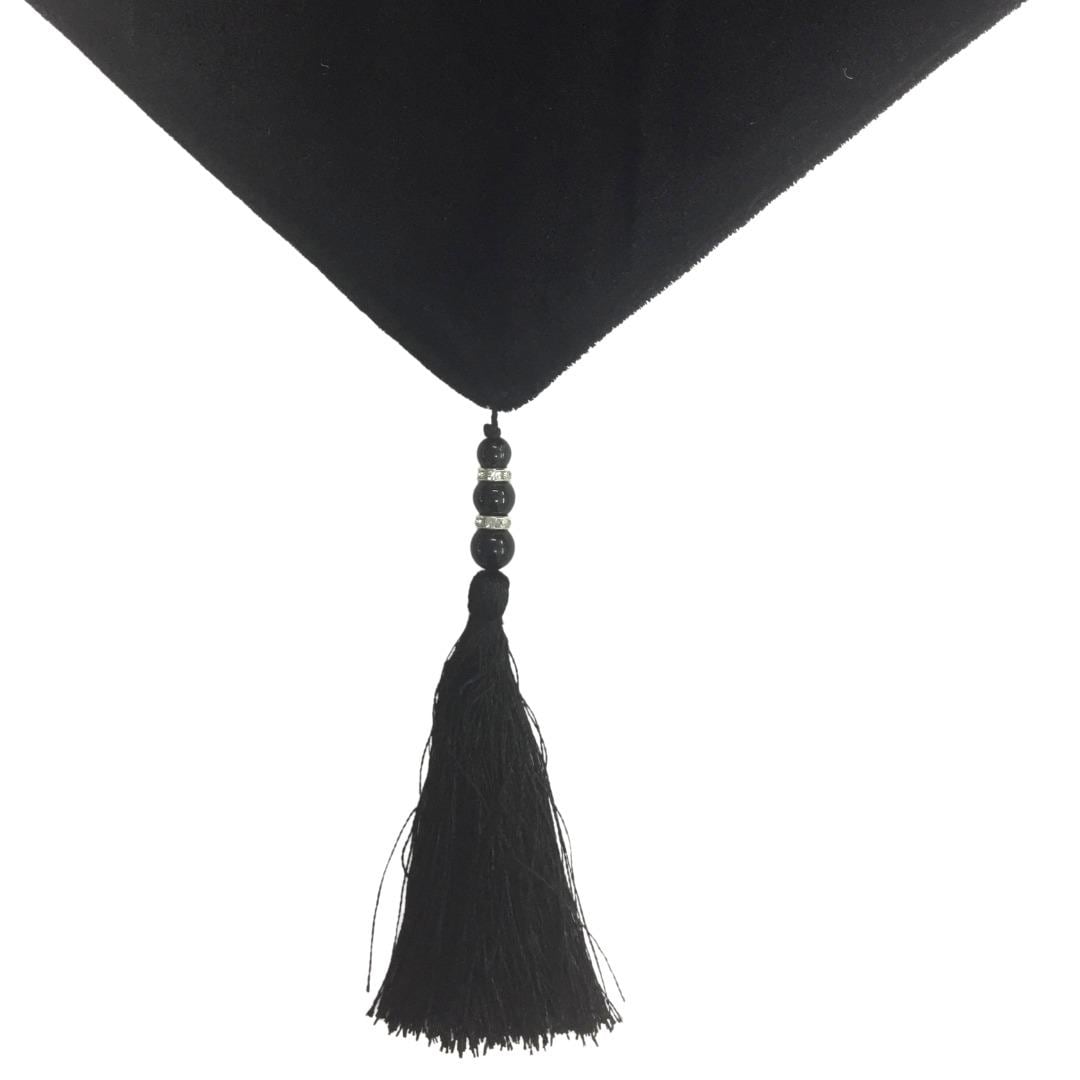 Velvet Table Runner & Toppers Premium black velvet fabric double layer reversible Decorative by Home Heart Brands(made in India)