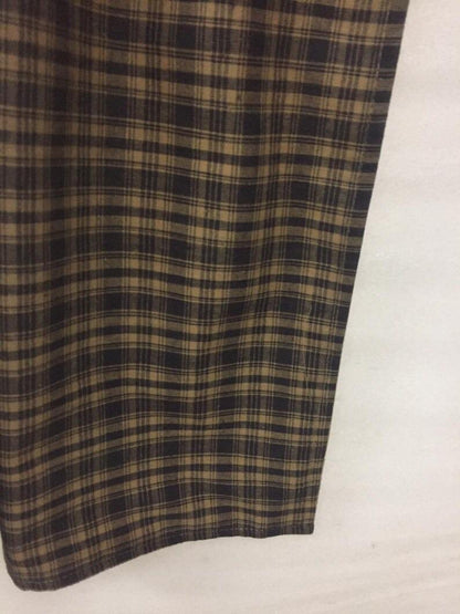 Plaid check Star embroidered valance panel Country black & beige Window Treatment Panels Check valance by HOME HEART Brands (Made in India)