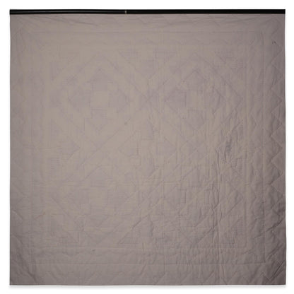 Hand made hand quilted quilt, table accent piece, Table topper Black Diamond square quilt 100% Cotton Heirloom Quality by HOME HEART Brands