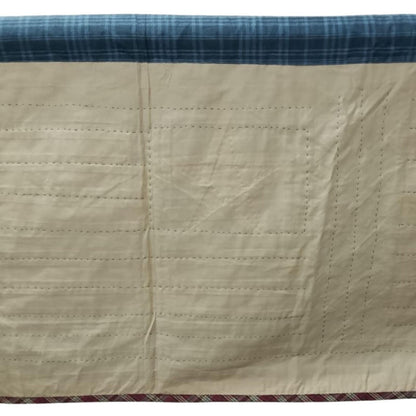Window valance panel Plaid patchwork quilted Old glory Americana flag Window Treatment  valance 17"x72" by HOME HEART Brands (Made in India)