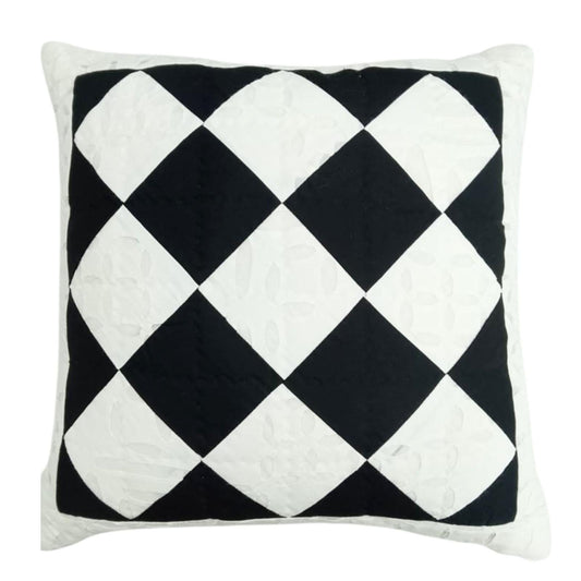 Hand made hand Quilted patchwork Vintage Cutwork Charm pillow cover, cushion cover, throw Pillow cover by HOME HEART Brands(made in India)