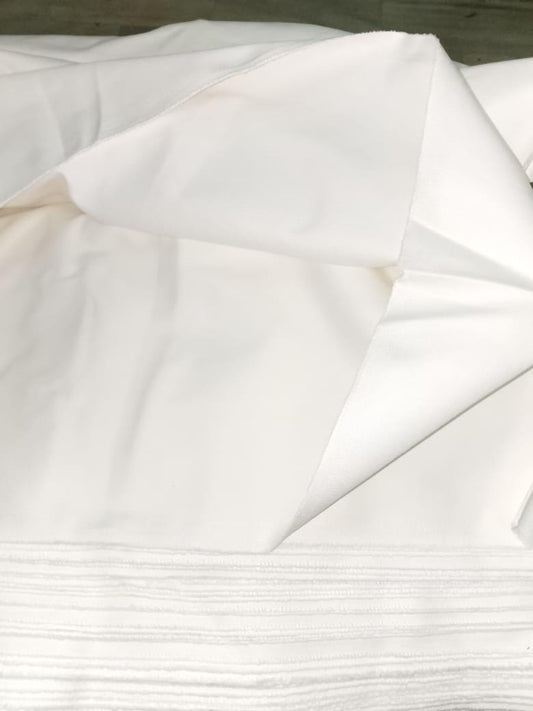 OffWhite Cotton Twill Fabric  58” Wide 490 GSM Ventana Twill Heavyweight Durable yard in cut collection by HOME HEART Brands (Made in India)
