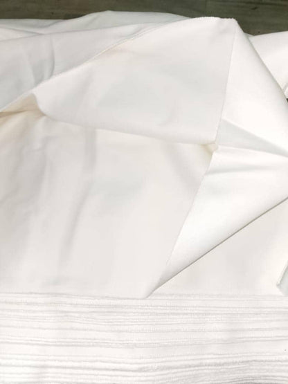 OffWhite Cotton Twill Fabric 58” Wide 490 GSM Ventana Twill Heavyweight Durable yard in cut collection by HOME HEART Brands (Made in India)