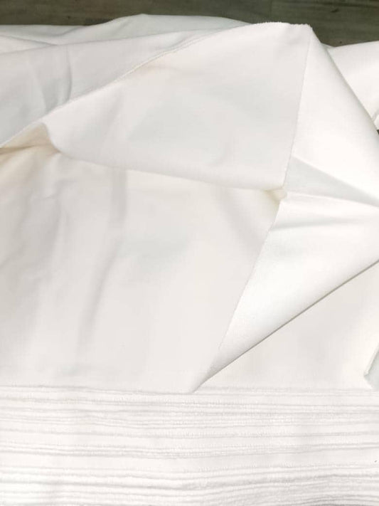 OffWhite Cotton Twill Fabric 58” Wide 490 GSM Ventana Twill Heavyweight Durable yard in cut collection by HOME HEART Brands (Made in India)