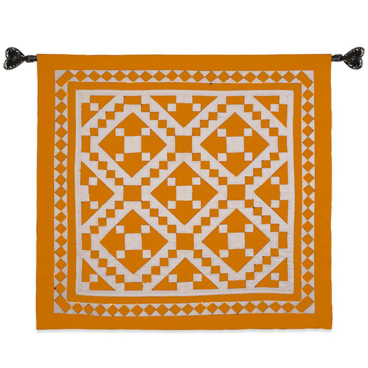 Wall hanging Hand made hand quilted quilt, Throws, Table topper, Baby Quilt Autumn diamond square cotton Quality by HOME HEART Brands