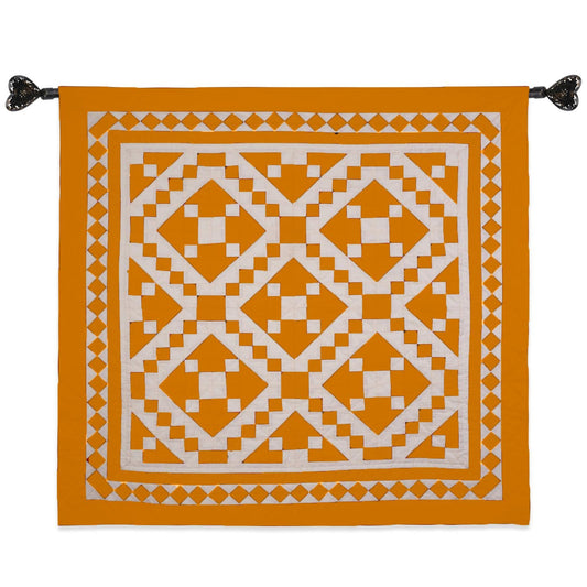 Wall hanging Hand made hand quilted quilt, Throws, Table topper, Baby Quilt Autumn diamond square cotton Quality by HOME HEART Brands