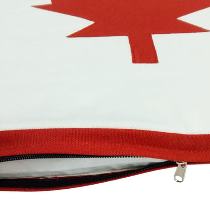 Chair Pad Maple Pride Canada Flag Duck Cotton with Zipper tapestry fabric 1.5 inch thick seat pad ties by Home Heart Brands(Made in India)