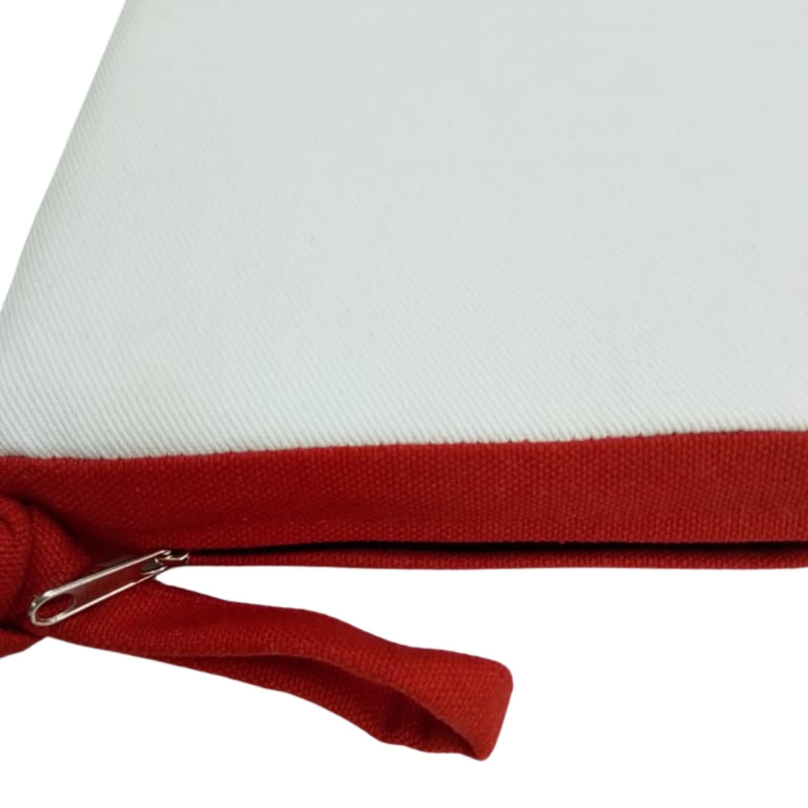 Chair Pad Maple Pride Canada Flag Duck Cotton with Zipper tapestry fabric 1.5 inch thick seat pad ties by Home Heart Brands(Made in India)