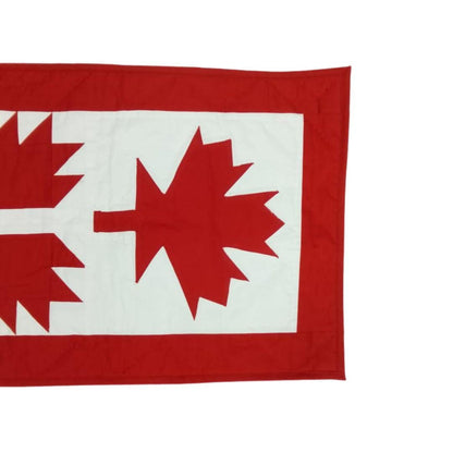 Table runner hand quilted patchwork Table Runner Toppers Canada Flag Bear Paw Quilt Cotton Handmade by HOME HEART Brands (made in INDIA)