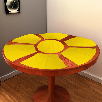 Wedge placemat, Trivet, table mat yellow Sunny Citrus Duck Cotton sturdy Canvas 10oz(310 gsm) by HOME HEART Brands( Made in India)