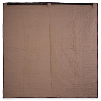 Hand made quilted calico plaid country rustic Charm Nine-Patch quilt Wall Hanging 45"x45" Cotton patchwork baby quilt by HOME HEART Brands