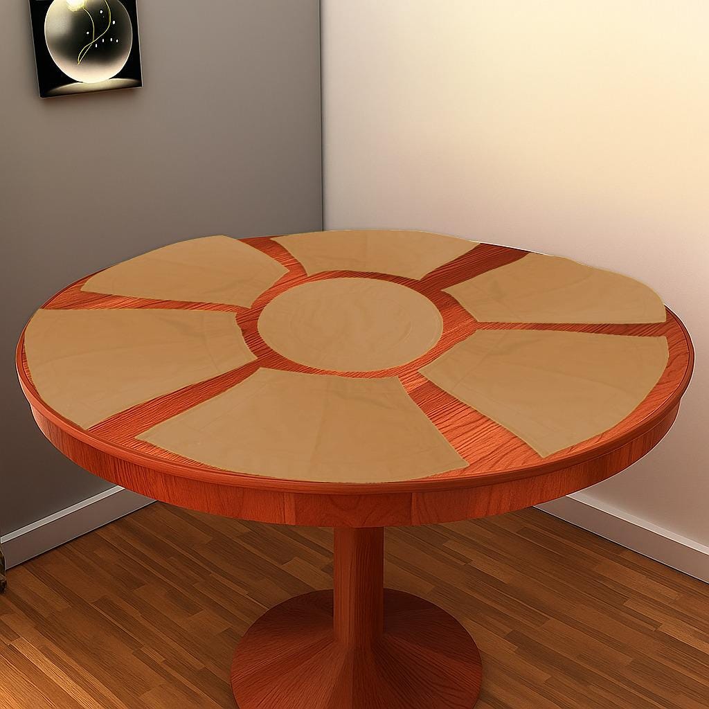 Wedge  placemat, Trivet, table mat Beige Fan-Shaped Wedge Duck Cotton sturdy Canvas  10oz(310 gsm)  by HOME HEART Brands( Made in India)