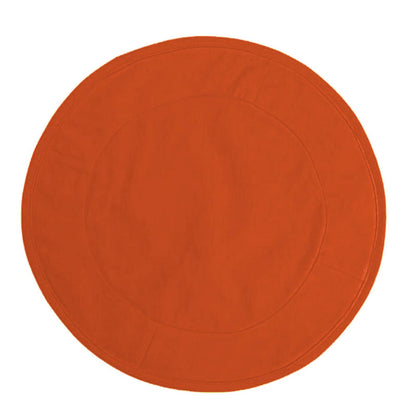 Wedge  placemat, table mat orange Autumn color Fan-Shaped Wedge Duck Cotton sturdy Canvas  10oz by HOME HEART Brands( Made in India)