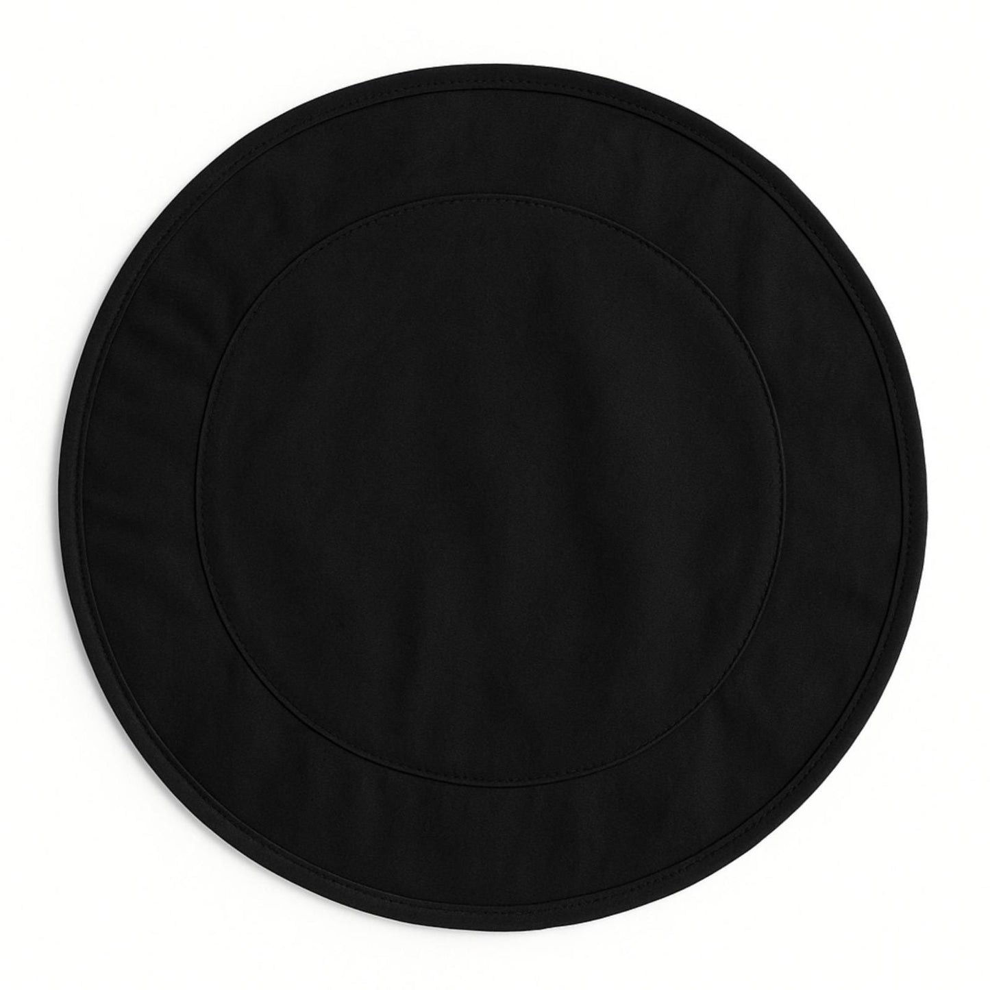 Wedge  placemat, Trivet, table mat Black Fan-Shaped Wedge Duck Cotton sturdy Canvas  10oz(310 gsm)  by HOME HEART Brands( Made in India)