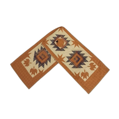 Hand Quilted Pumpkin Patch Table Runner: Rustic Fall Decor 16x72