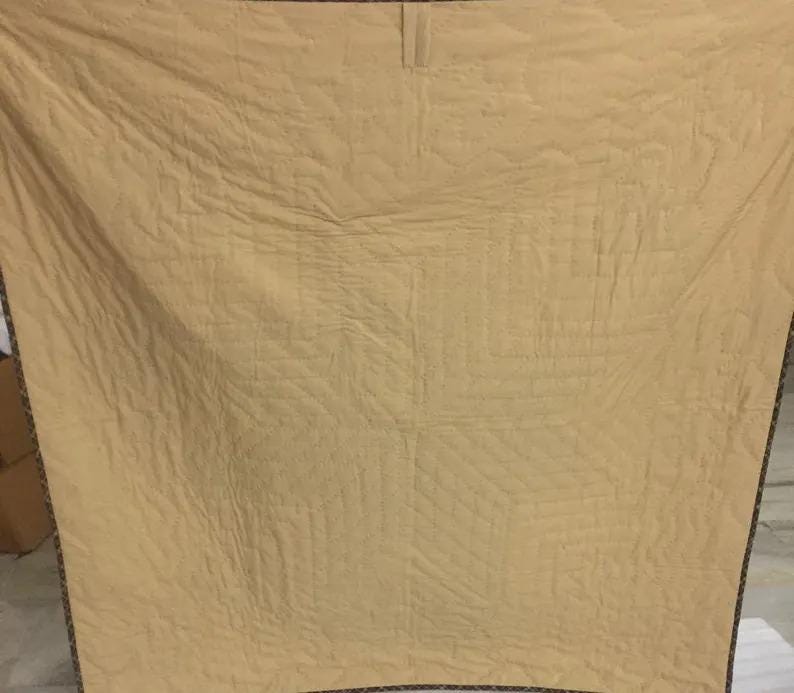 Wall hanging country quilt,Throws,Table topper Hand quilted quilt Autumn splendor 44"x44" Cotton Heirloom Quality by HOME HEART Brands