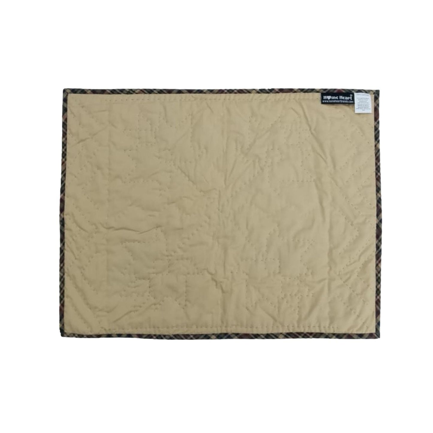 Hand made hand quilted crafted placemats, tablemats, table topper, patchwork Autumn leaves 14"X19" by HOME HEART Brands (Made in India)