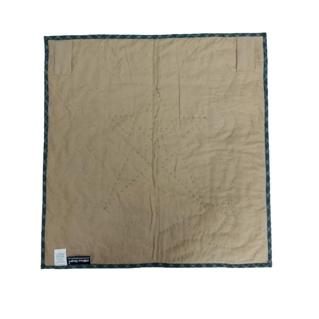 Hand made Hand quilted patchwork small block Quilt, Table Topper 19"x19" colonial star quilt by Home Heart brands (Made in India)