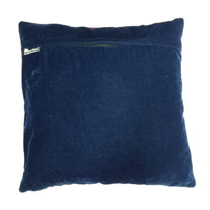 Velvet Union Jack pillow cover, cushion cover, three layered pillow not included red micro velvet fabric by HOME HEART Brands(made in India)