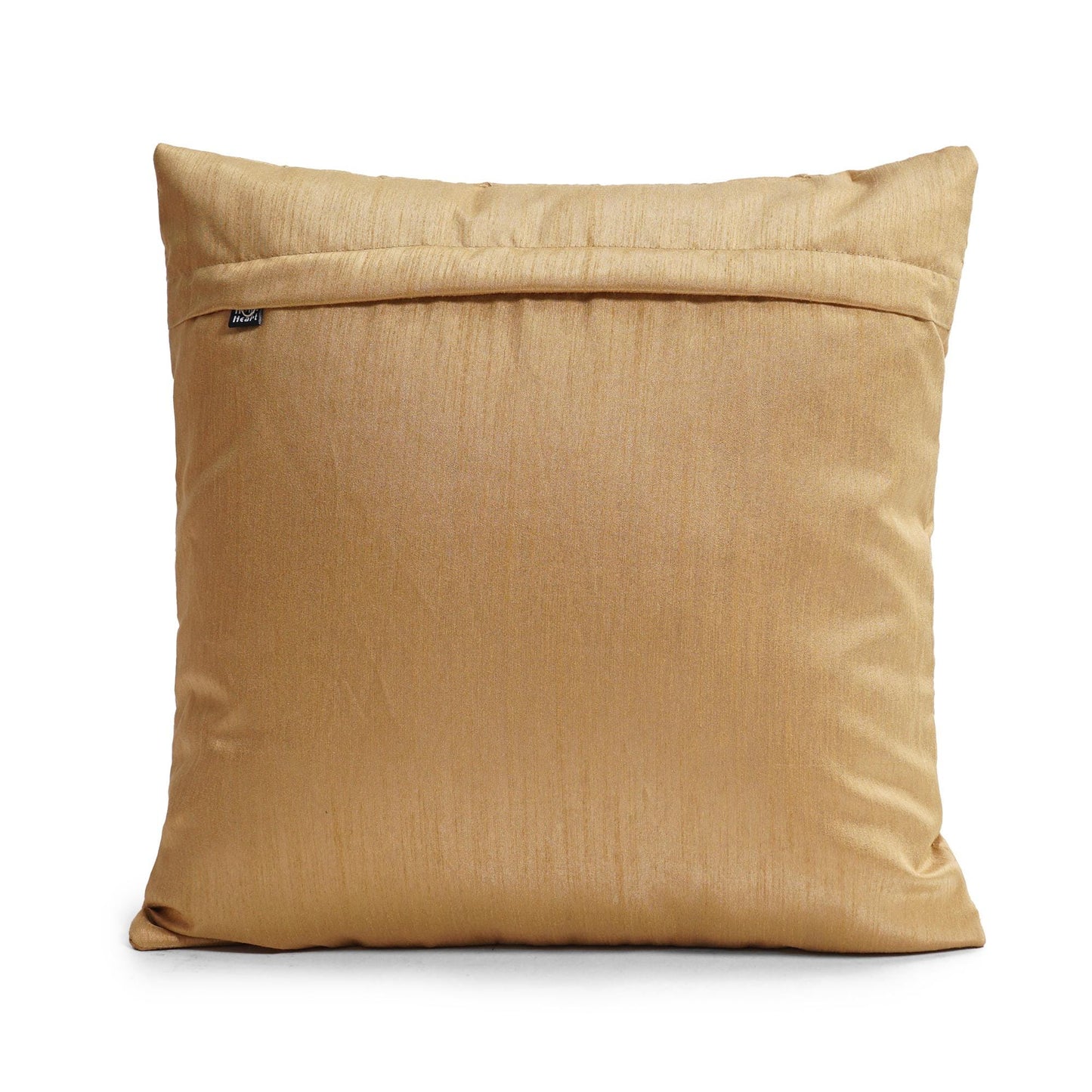 Dupioni Silk faux quilted beige Cushion Covers Throw Pillow, Zipper Closure, Accent Pillow Decorative pillow by HOME HEART Brands.