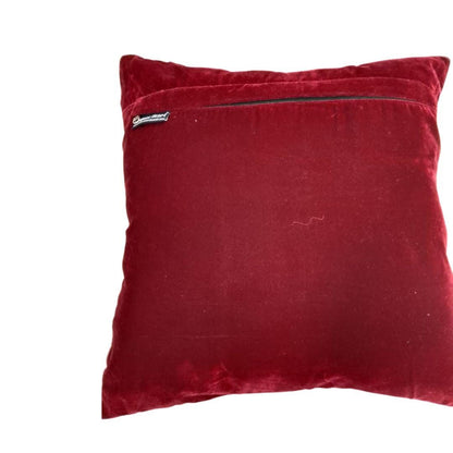 Velvet lurex jute Union Jack pillow cover, cushion cover  pillow not included micro velvet fabric by HOME HEART Brands(made in India)