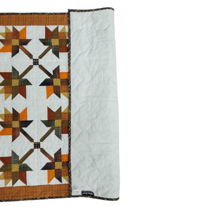 Hand made hand quilted quilt, table accent piece, Table topper Autumn leaves fall quilt 100% Cotton Heirloom Quality by HOME HEART Brands
