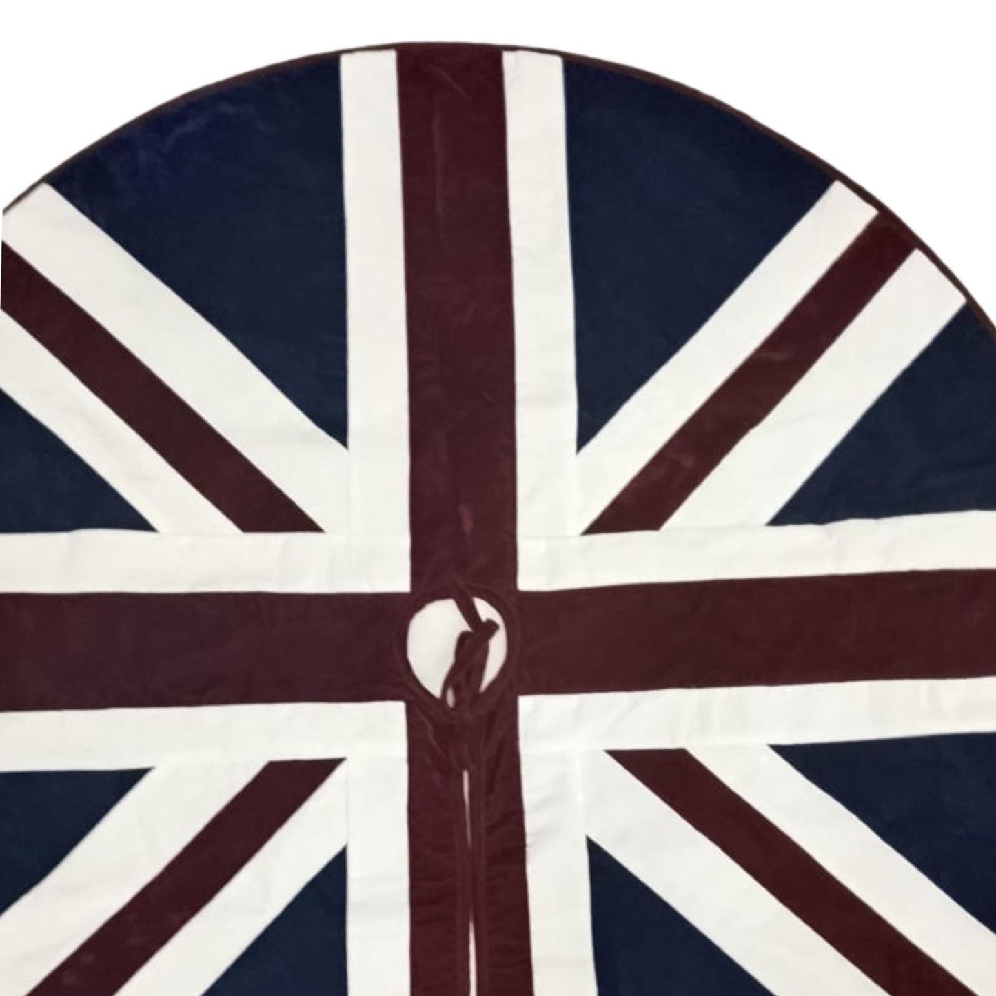 Christmas Tree Skirt Handcrafted patchwork Union Jack Micro Velvet  Tree Skirt Double Layer Heirloom by HOME HEART Brands(Made in India)
