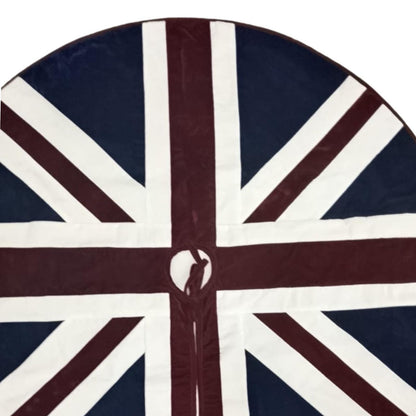 Christmas Tree Skirt Handcrafted patchwork Union Jack Micro Velvet  Tree Skirt Double Layer Heirloom by HOME HEART Brands(Made in India)