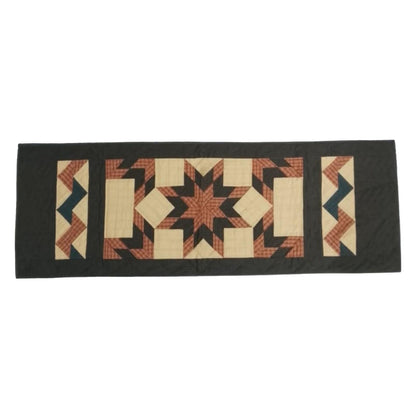 Table Runner Christmas  star galore 18"x52" Holiday Decor hand Quilted  table runner plaid fabric by HOME HEART Brands(Made India)