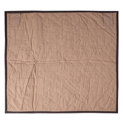 Hand made Hand quilted patchwork small block Quilt, Table Topper 19"x19" star garland quilt by Home Heart brands (Made in India)