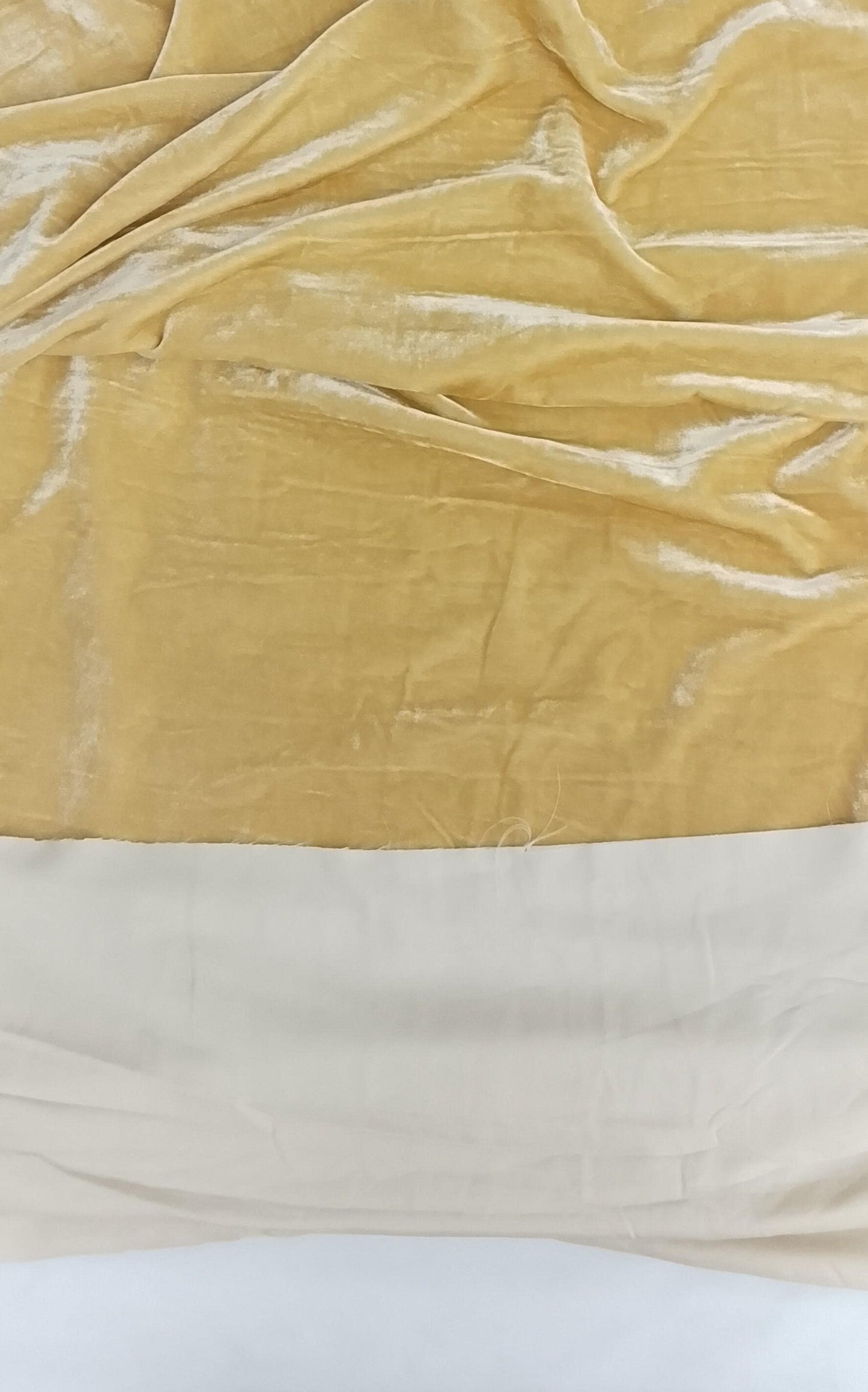 Golden Beige Micro Velvet Fabric: 42" Wide, Home Decor Sewing Fabric