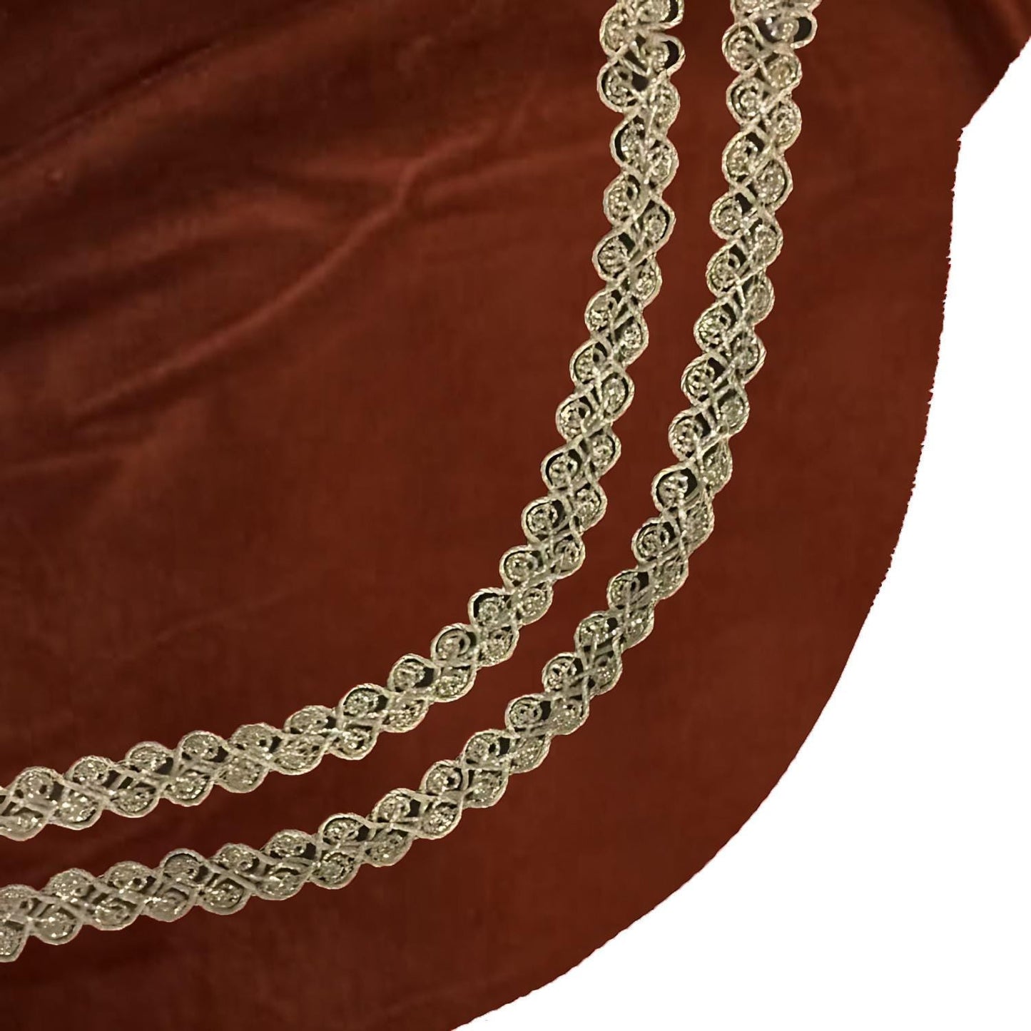 Christmas Tree Skirt Dark Rust Velvet Scallop Christmas Tree Skirt with Gold Trim – Handcrafted by Home Heart textiles co