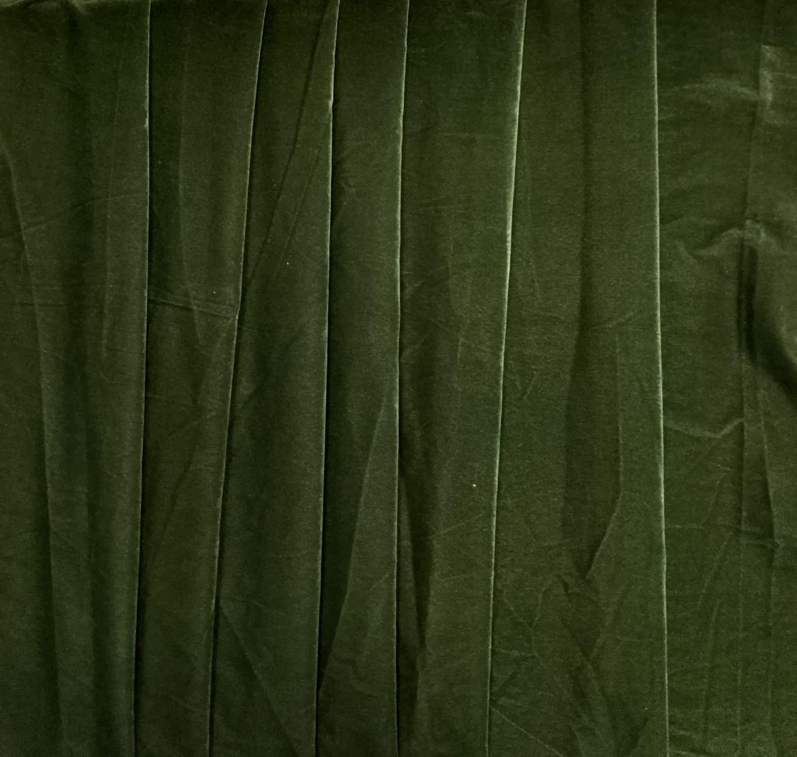 Fabric Micro Velvet Fabric Olive Green soft fabric 42” wide choose your yard meter in cut collection by HOME HEART Brands (Made in India)