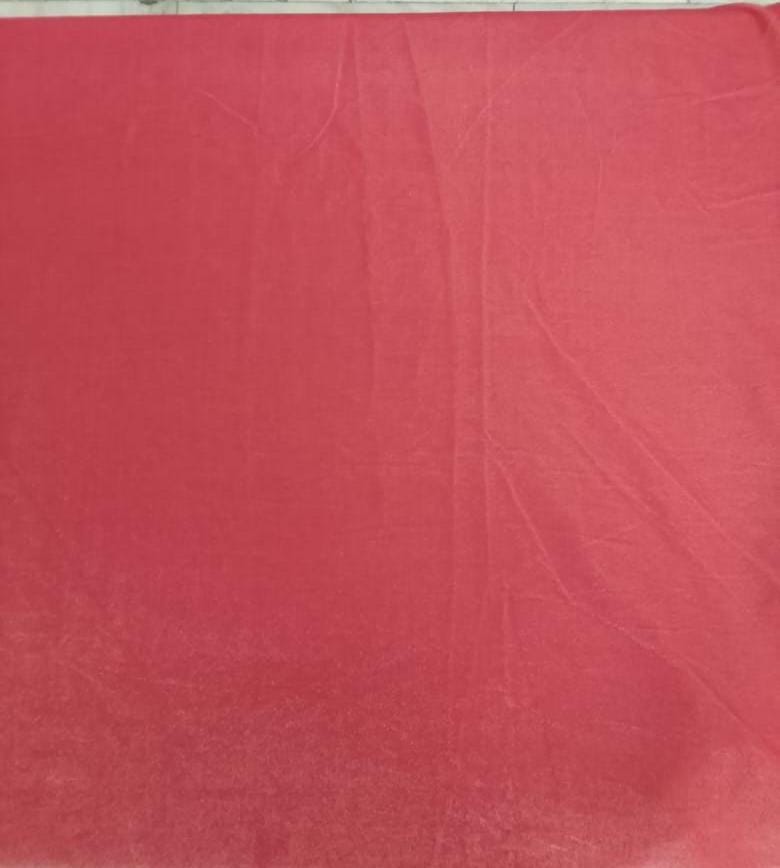 Fabric Rose Pink color micro velvet soft fabric 42” wide choose your yard meter in cut collection by HOME HEART Brands (Made in India)
