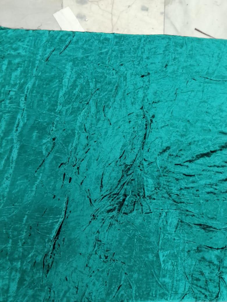 Fabric rayon Velvet Soft Luxe Finish  Elegant 42” wide yard meter in cut collection by HOME HEART Brands (Made in India)