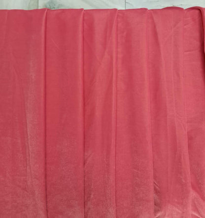 Fabric Rose Pink color micro velvet soft fabric 42” wide choose your yard meter in cut collection by HOME HEART Brands (Made in India)